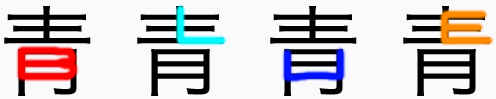 Chinese ‘blue’ broken down.